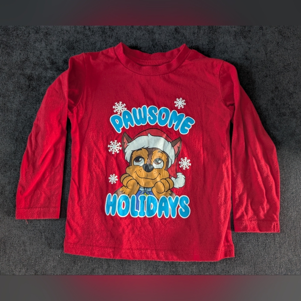 🎉3/$20🎉Paw Patrol Holidays Red Long Sleeve Tee